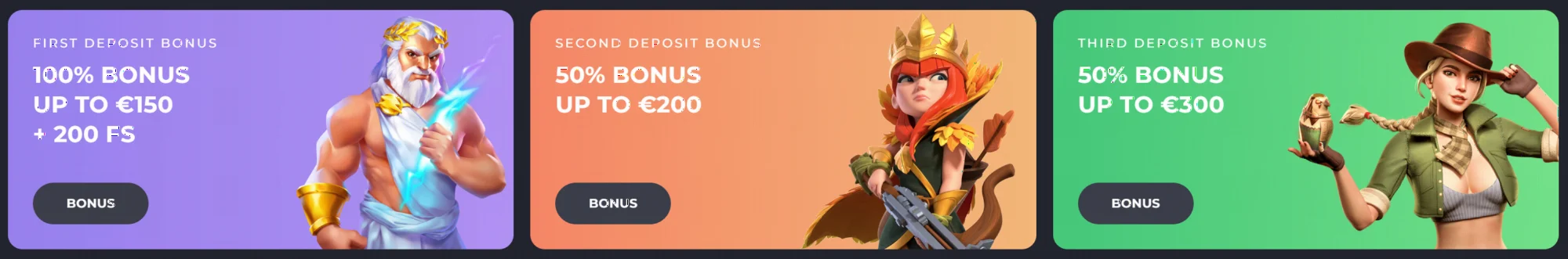 Spinago Casino Welcome Bonus Package